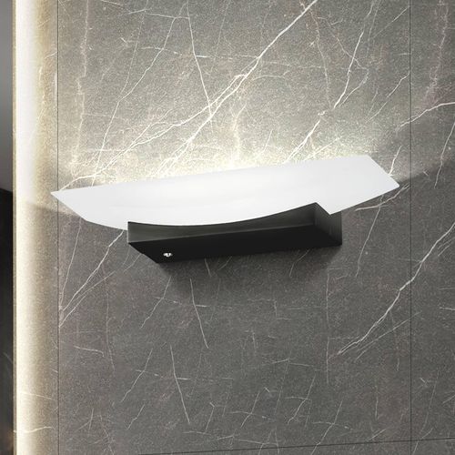 LED-Wandleuchte Bowl TW CCT Breite 30 cm, schwarz