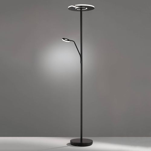 LED-Stehleuchte Dent, schwarz, 180 cm, CCT, 2-flammig