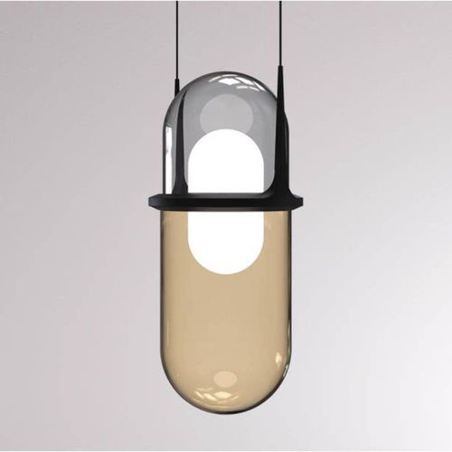 Pille LED-Pendelleuchte grau/creme