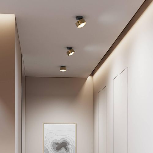 Puk! 120 Move LED-Spot Linse matt messing/schwarz Image