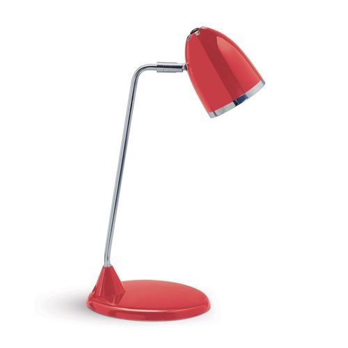 Schreibtischlampe Starlet, rot, Höhe 41 cm, Metall E27-LED
