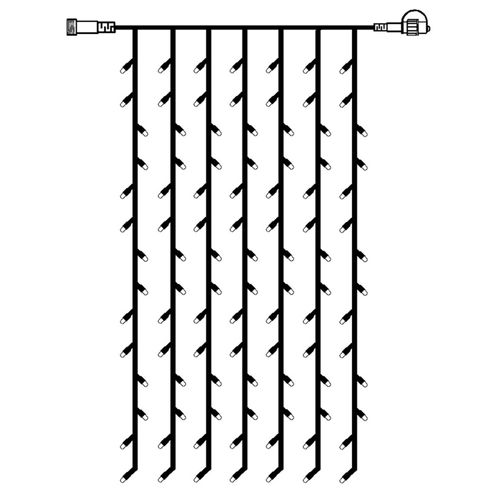 Erweiterungskette LED-Lichtervorhang System 24