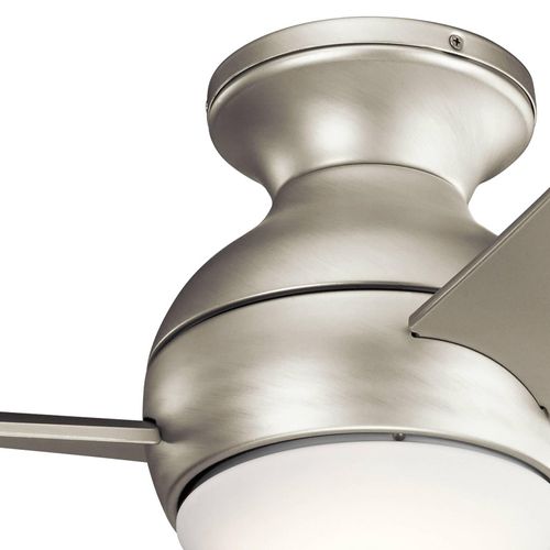 LED-Deckenventilator Sola, IP23 nickel