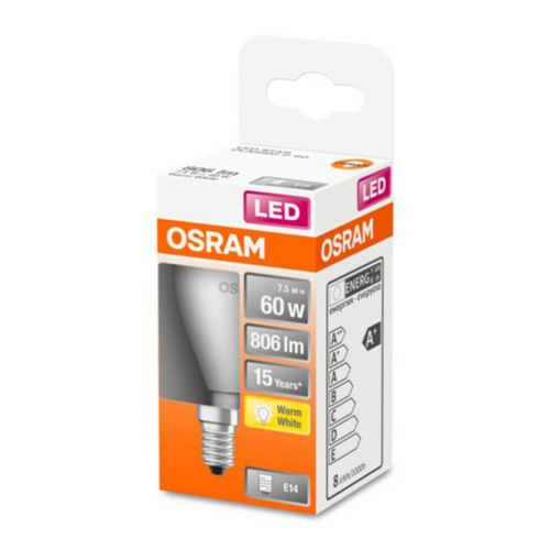 OSRAM Classic P LED-Lampe E14 6,5W 2.700K matt