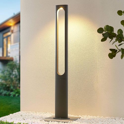 Lucande LED-Außenleuchte Dovino, 150 cm, dunkelgrau, IP65