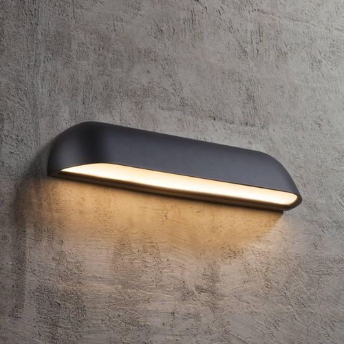 LED-Außenwandleuchte Front 36, schwarz