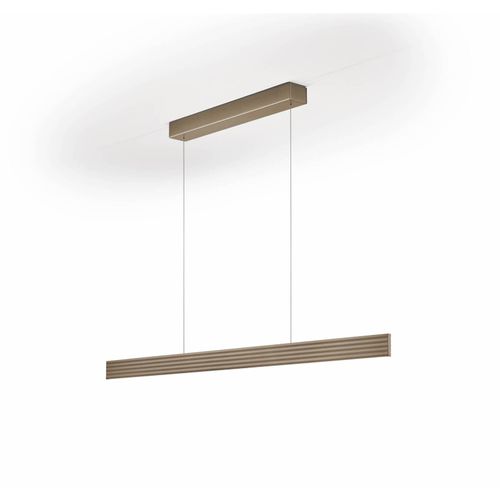 LED-Hängeleuchte Fara, up/down, Länge 132cm bronze