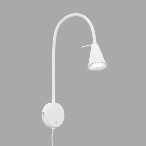 LED-Wandleuchte Tusa, weiß, Metall, 45cm, Flexarm