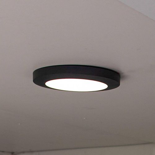 LED-Außendeckenleuchte Kayah, IP54, Ø 30 cm, anthrazit