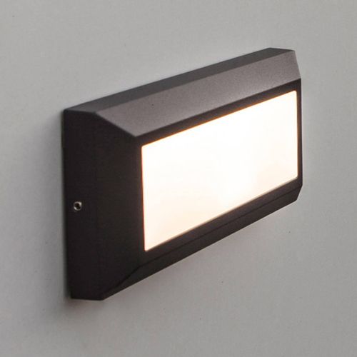 LED-Außenwandlampe Helena, frontal 23cm anthrazit