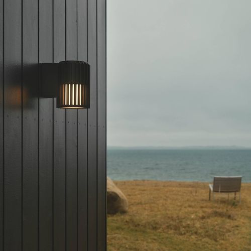 Außenwandleuchte Aludra Seaside, Aluminium, schwarz