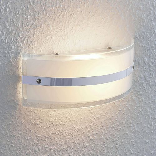 Glas-Wandleuchte Zinka mit LED, 25 cm