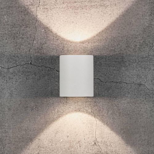 LED-Außenwandleuchte Canto 2, 10 cm, weiß