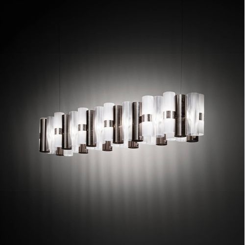 Slamp LED-Hängelampe La Lollo, zinnfarben, 140 cm