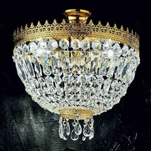 Deckenleuchte Cupola, 24 Karat vergoldet