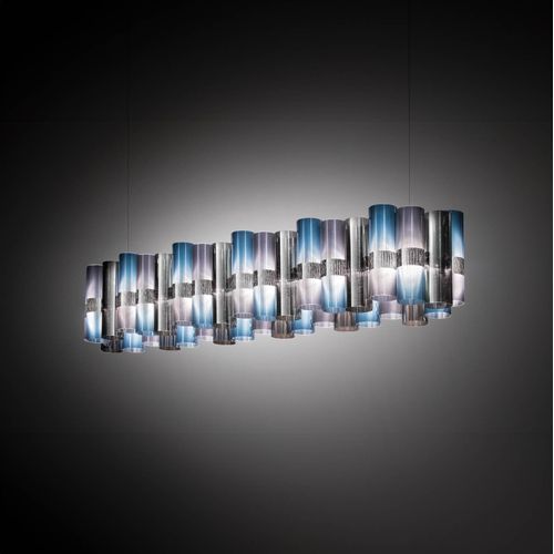 Slamp LED-Hängelampe La Lollo blau-violett, 140 cm