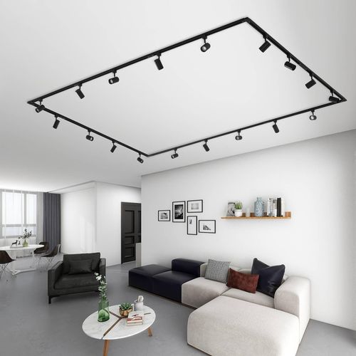 Lindby Schienensystem Linaro, GU10, 18-flammig, schwarz