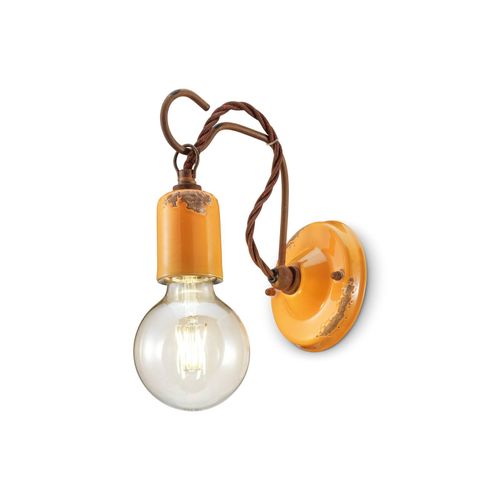 Wandleuchte C665 im Vintage-Stil, gelb