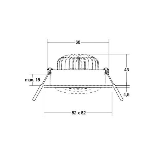 BRUMBERG LED-Spot BB36 on/off Anschlussbox strukturweiß