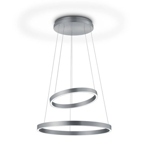 LED-Hängelampe Lora-P nickel matt, Gestensteuerung