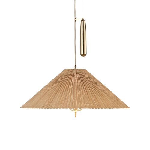 GUBI Hängeleuchte A1972, Messing, Bambus-Schirm, justierbar Image