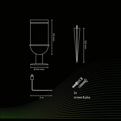 Calex Smart Outdoor Gardenspot Strahler, CCT, RGB