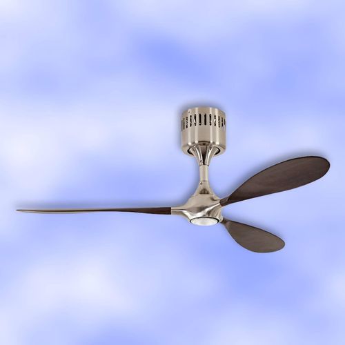 LED-Deckenventilator Helico Paddel, leise, nussbaum Ø 132 cm