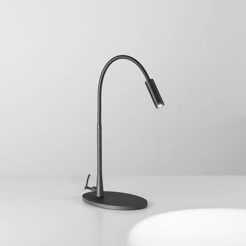 Egger DLS LED-Tischleuchte Zooom, Flexarm, schwarz