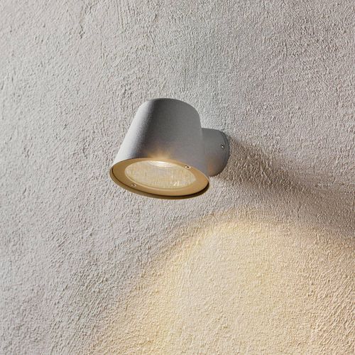 Außenwandleuchte Aleria, Aluminium grau