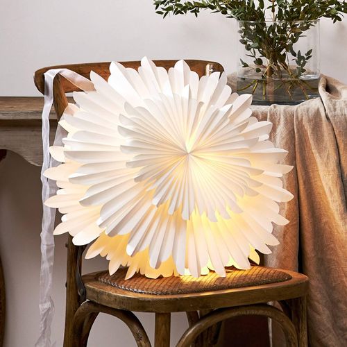 Dekostern Crystal Papier ohne Fassung weiß