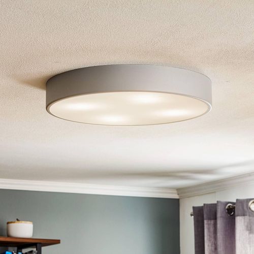 Deckenlampe Cleo 500, grau, Sensor, IP20, Ø 50 cm, Metall