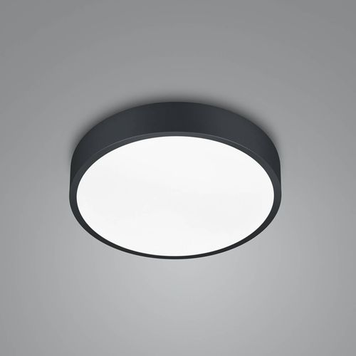 LED-Deckenlampe Waco, CCT, Ø 31 cm, schwarz matt