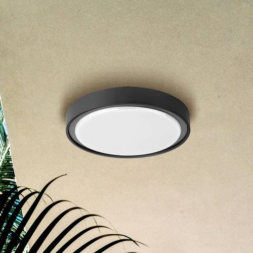 LED-Außen-Deckenleuchte Anabella, dunkelgrau