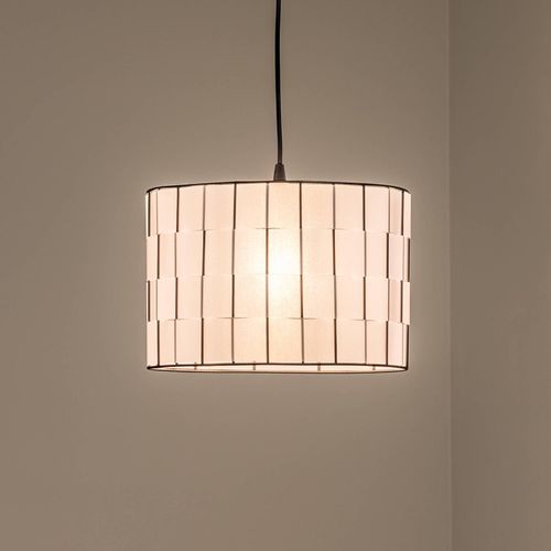 Hängeleuchte Atlanta, weiß, Ø 30 cm, Textil, E27