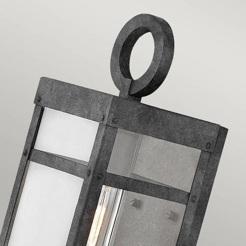 Außenwandleuchte Porter, schwarz, 33,6 cm hoch
