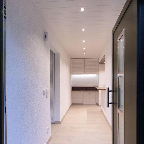 LED-Deckeneinbauleuchte Acrux, Ø 10 cm, silber matt, CCT