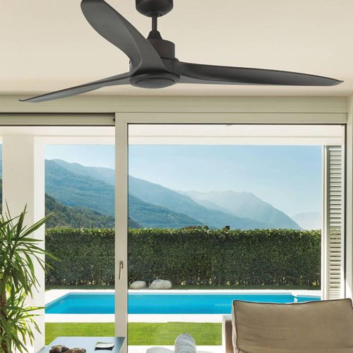 LED-Deckenventilator Tonic, dunkelbraun