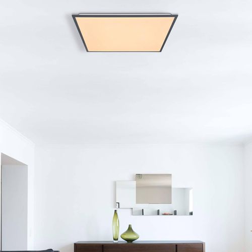 LED-Deckenleuchte Doro, Länge 59 cm, weiß/grafit, Aluminium