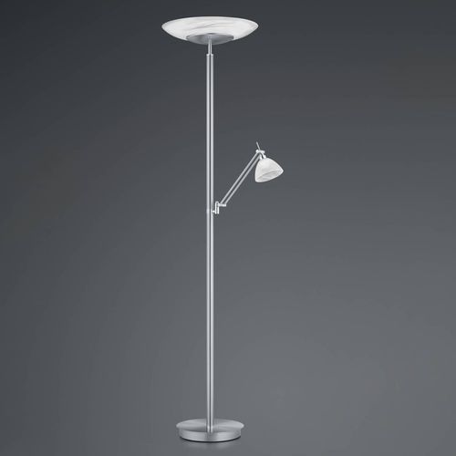 LED-Stehleuchte Findus, 2-flammig, nickel