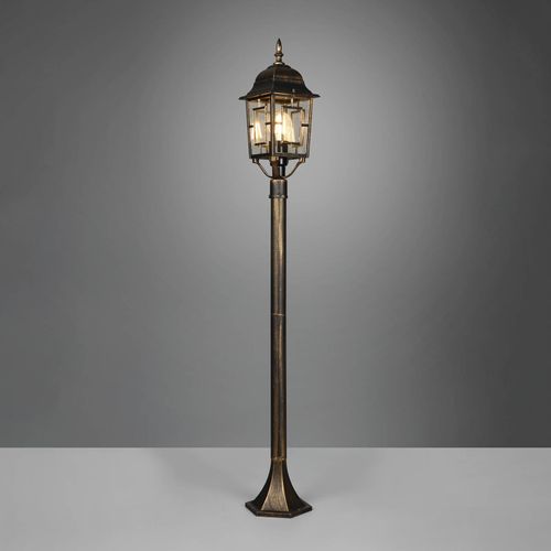 Wegeleuchte Volturno, rostfarben, Höhe 100 cm, Aluminium