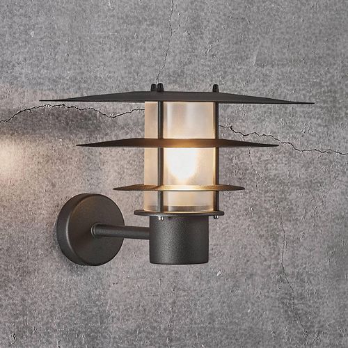 Außenwandleuchte Bastia schwarz Ø 35 cm