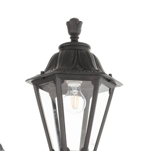 LED-Mastleuchte Ricu Bisso/Rut 2flg. 2700K schwarz