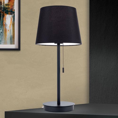 Tischleuchte Ludwig mit USB-Port schwarz