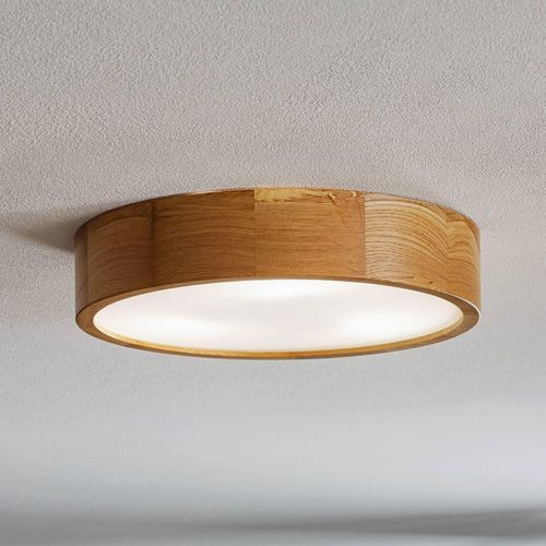 Deckenleuchte Cleo DR375, IP20, Sensor, Ø 38 cm, Eichenholz