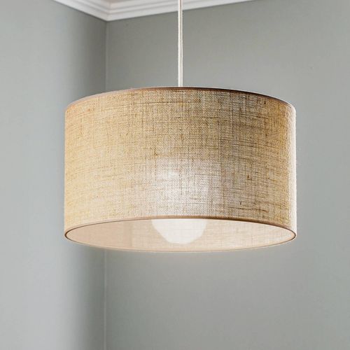 Hängelampe Jute cylinder naturbraun Ø40cm 1-flg.