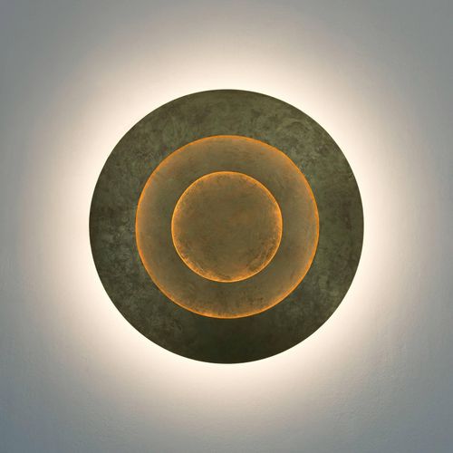 LED-Wandleuchte Masaccio Rotondo, gold