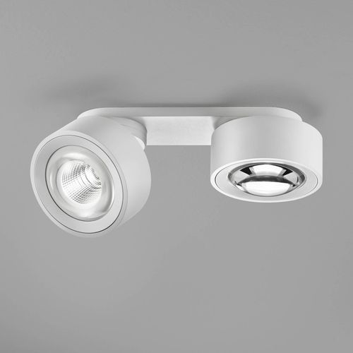 Egger DLS LED-Spot Clippo Optic Duo, weiß/weiß, 2-flg., DTW