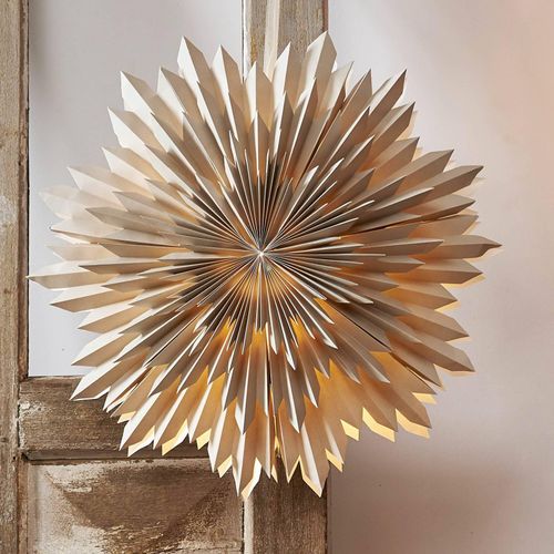 Dekostern Ice, Papier, ohne Fassung beige