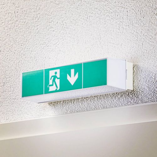 Arcchio Nevian LED-Notleuchte, Kunststoff