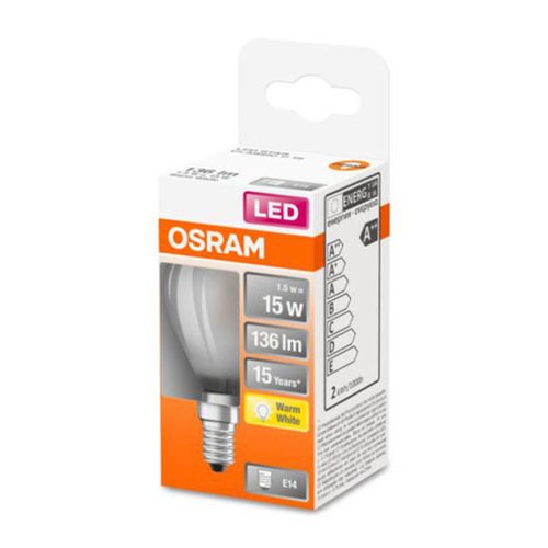 OSRAM Classic P LED-Lampe E14 1,5W 2.700K matt